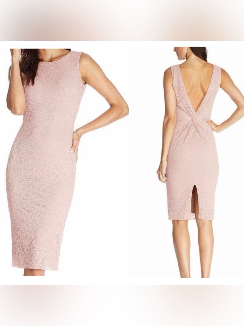 NWOT Dress the Population Pink Lace Dress 💗